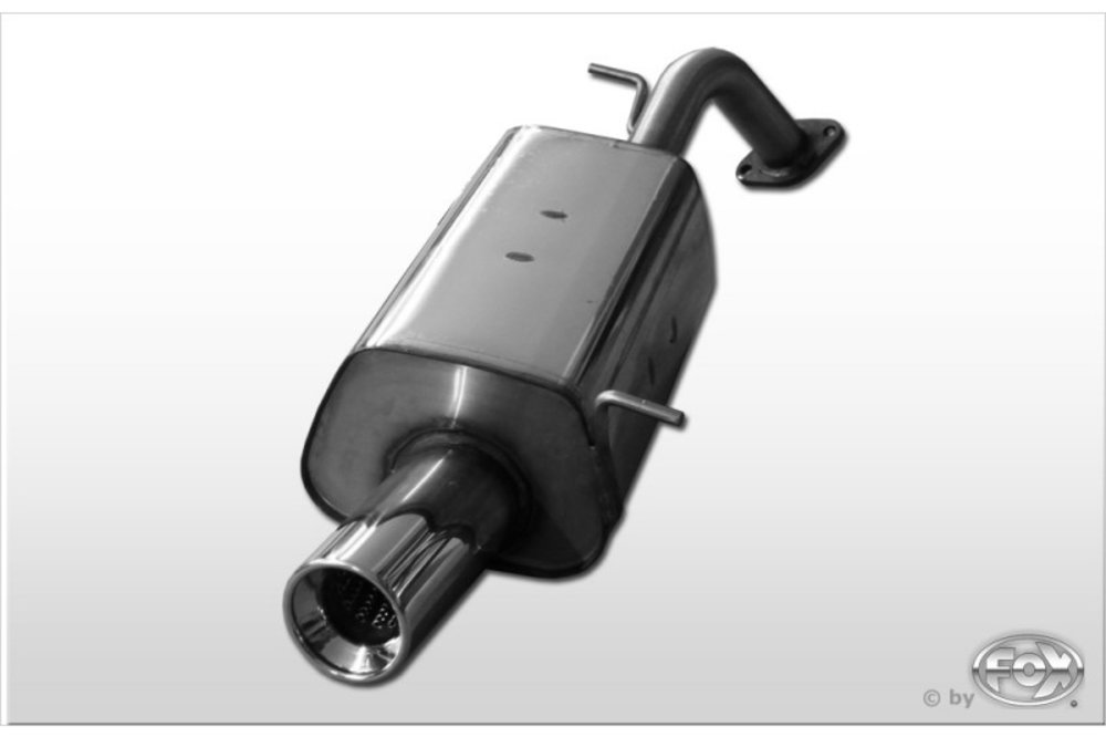 Hyundai Getz 1.1 / 1.3 / 1.6 / 1.5 CRDi 3/5 Doors Fox Rear Silencer 1x90mm Tailpipes HY130001