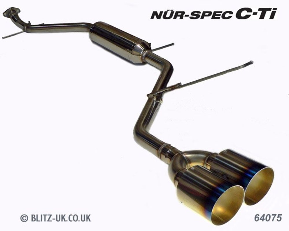 Toyota Iq Kgj10 1kr Fe Blitz Nur Spec Cti Twin Titanium Tailpipe Centre Exit 1 3 Models Please See Note1 Bz Only 0 00