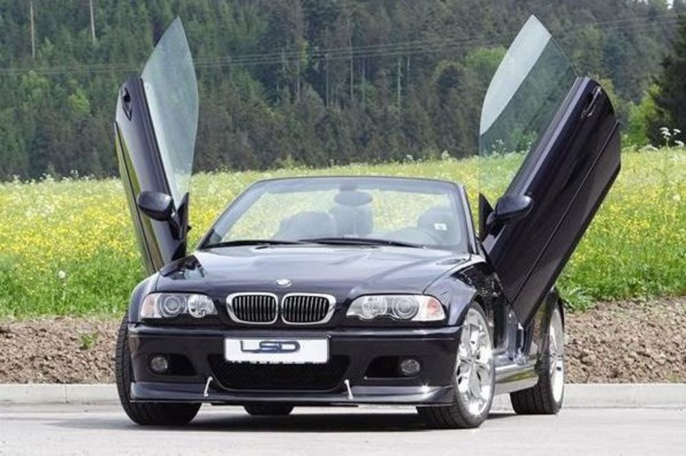 Купить дверь bmw. BMW e46 ламбодвери. E46 Coupe Cabrio. BMW e46 Cabrio. БМВ 3 С ламбо дверями.